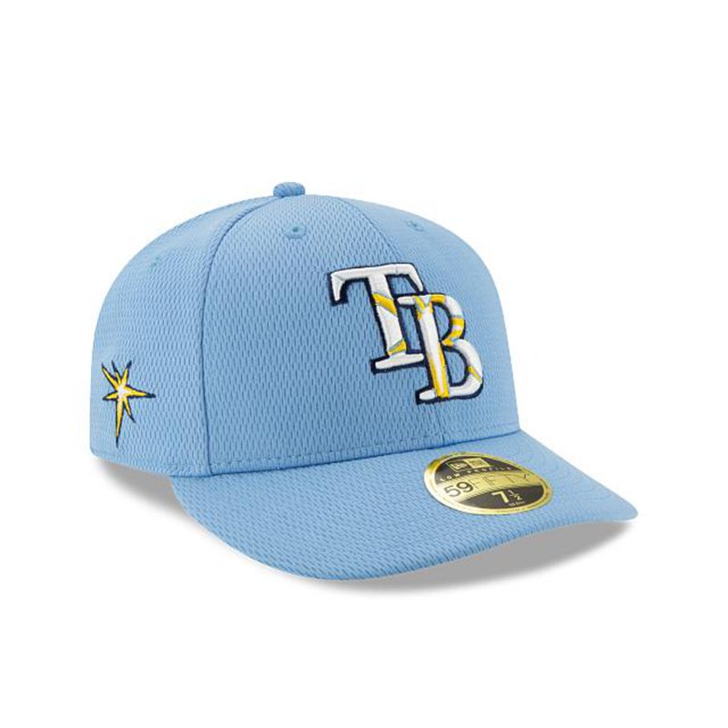 MLB Tampa Bay Rays 2021 Spring Training Low Profile 59Fifty Fitted (FDX0893) - Blue New Era Caps